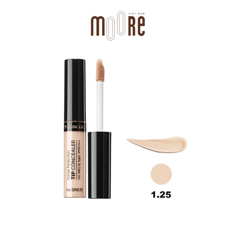 Kem che khuyết điểm The Saem Cover Perfection Tip Concealer SPF28 PA++ 6.5g