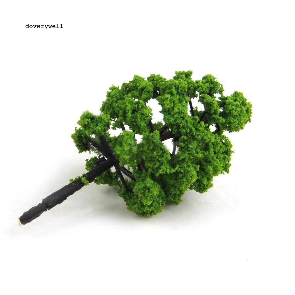 Set 20 mô hình cây xanh nhựa mini để trang trí tiểu cảnh thủ công
