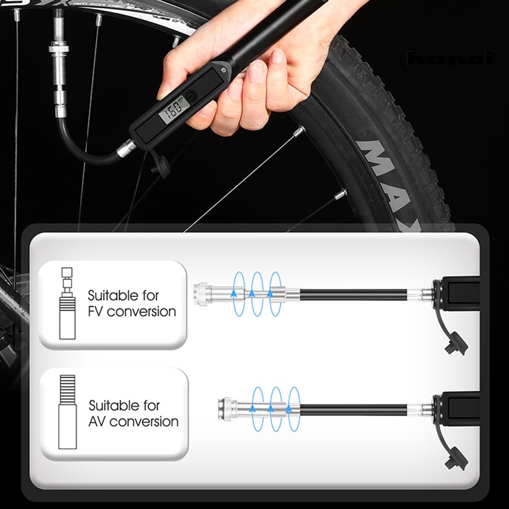 Ống Bơm Xe Đạp Cầm Tay Bằng Hợp Kim Nhôm Cho MTB