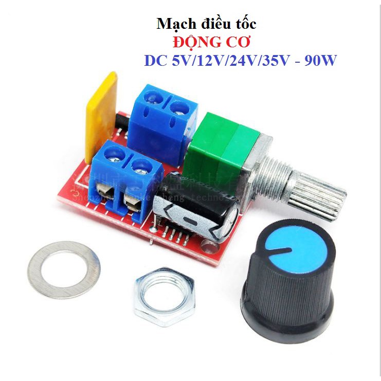 Module điều chỉnh tốc độ động cơ 5A90W Motor -DC 5V-12V/24V/35V