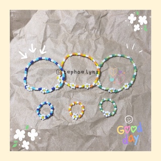 Vòng tay và nhẫn hạt cườm DIY Daisy Mix