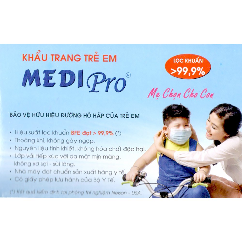 [LỌC KHUẨN 99,9%]  Khẩu Trang Y Tế Em Bé 2D/3D - An Toàn, Thoáng Mát (Bé dưới 10t) | BigBuy360 - bigbuy360.vn