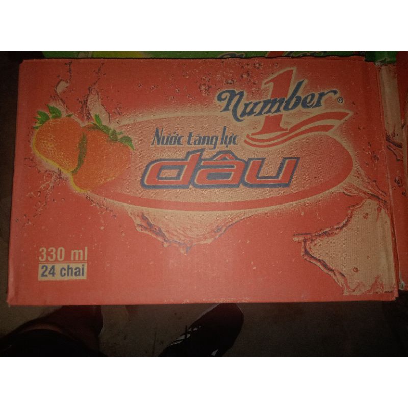 Nước tăng lực NUMBER ONE Dâu 330ml