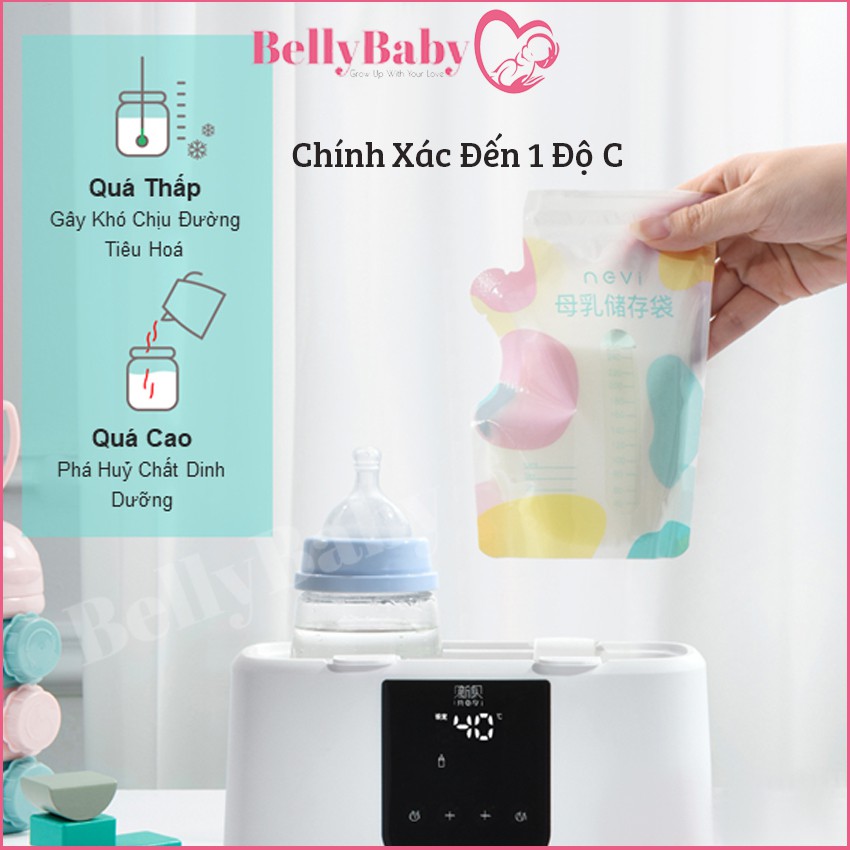 [An Toàn Không Chứa BPA] [Phiên Bản Mới Nhất] Máy Hâm Sữa Và Tiệt Trùng Điện Đôi NEVI  Beautiful