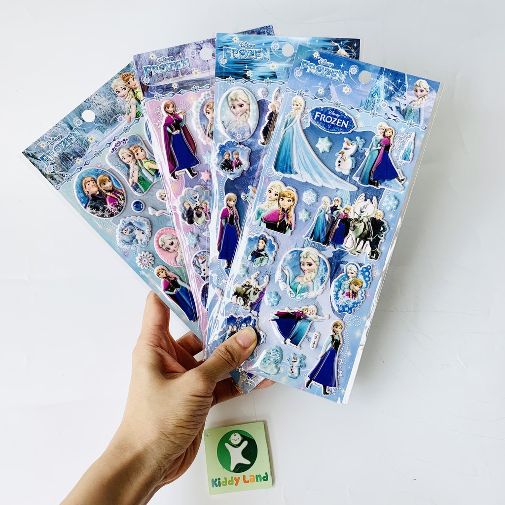 Hình dán sticker nổi 3D ELSA Nữ hoàng băng giá cho bé