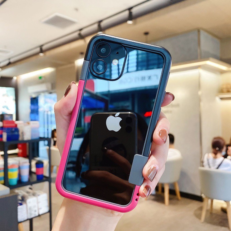 Novelty Constract Colors Bumper iPhone12 11 Pro Xs max XR 7/8plus SE2020 6S Phone Cover Full Korea Casing | BigBuy360 - bigbuy360.vn