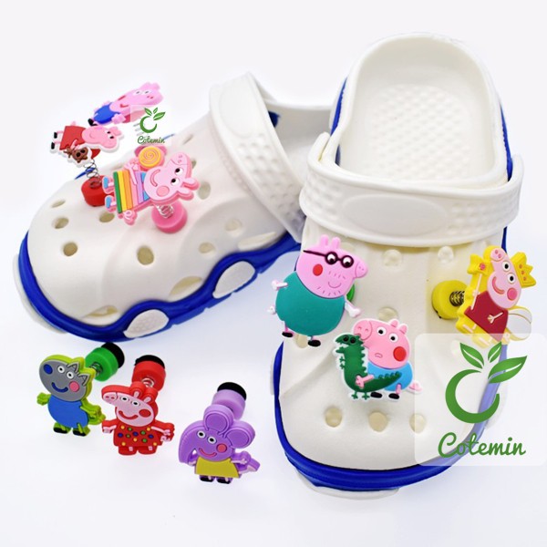 Nút cài dép Sticker Jibbitz Charm 3D LÒ XO cho sục bít đầu Crocs Duet Crocband Baya Bayaband | BigBuy360 - bigbuy360.vn