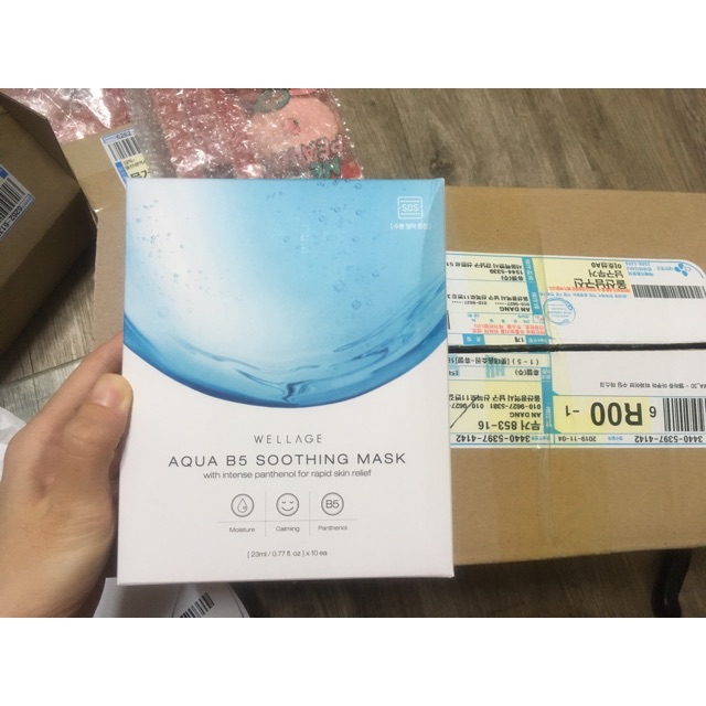 [order] Mặt nạ Wellage Aqua B5 Soothing Mask