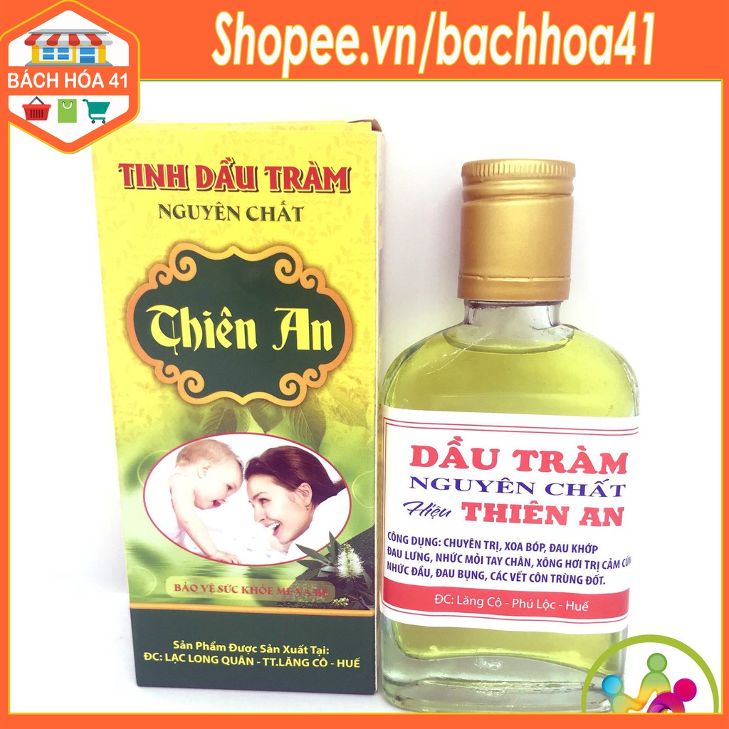 Dầu tràm Thiên An chai 100ml - Dầu tràm Huế