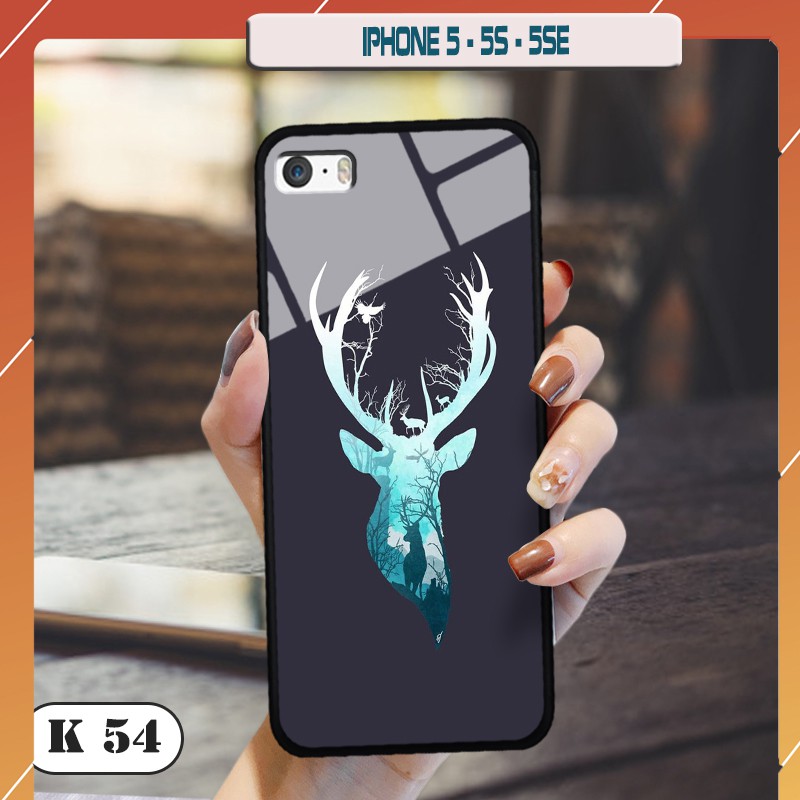 Ốp lưng kính 3D cho IPhone 5-5S-5SE
