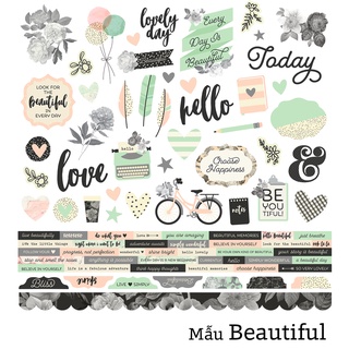 Die cut - hình cắt trang trí Scrapbook