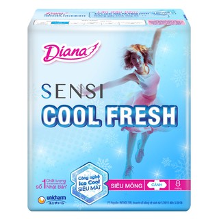 Băng vệ sinh Diana Sensi Cool Fresh siêu mỏng