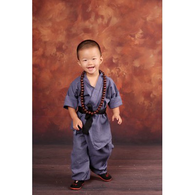 Quần áo nhà sư nhỏ hán phục Thiếu Lâm Tự cực ngầu đi tu studio chụp ảnh cả set sang chảnh cho bé nhiếp ảnh hóa trang