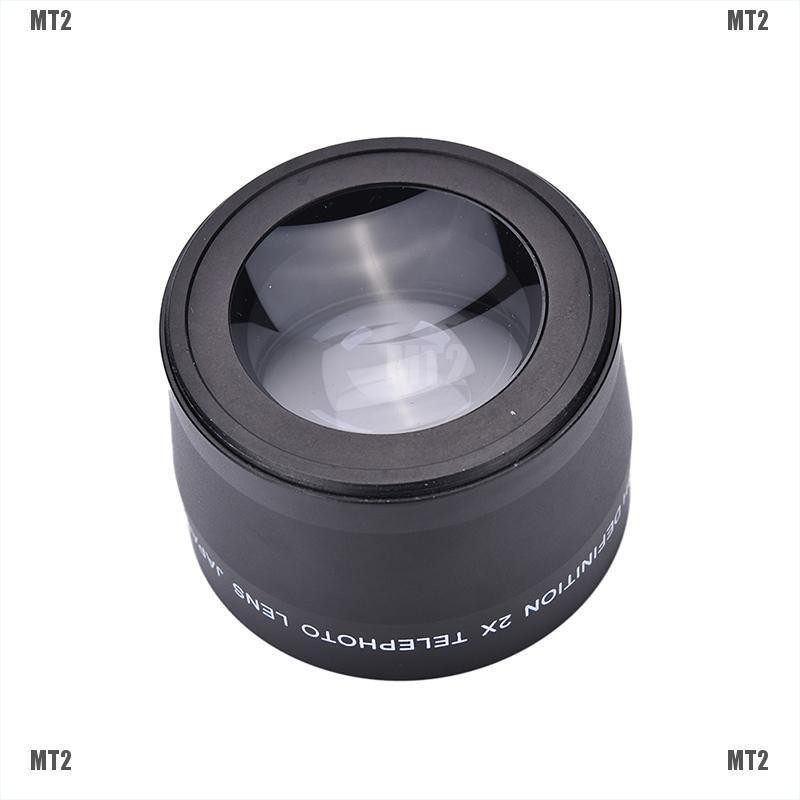 Ống Kính Chụp Hình Góc Rộng 58mm 2.0x + Khăn Lau Cho Canon Nikon Sony Pentax