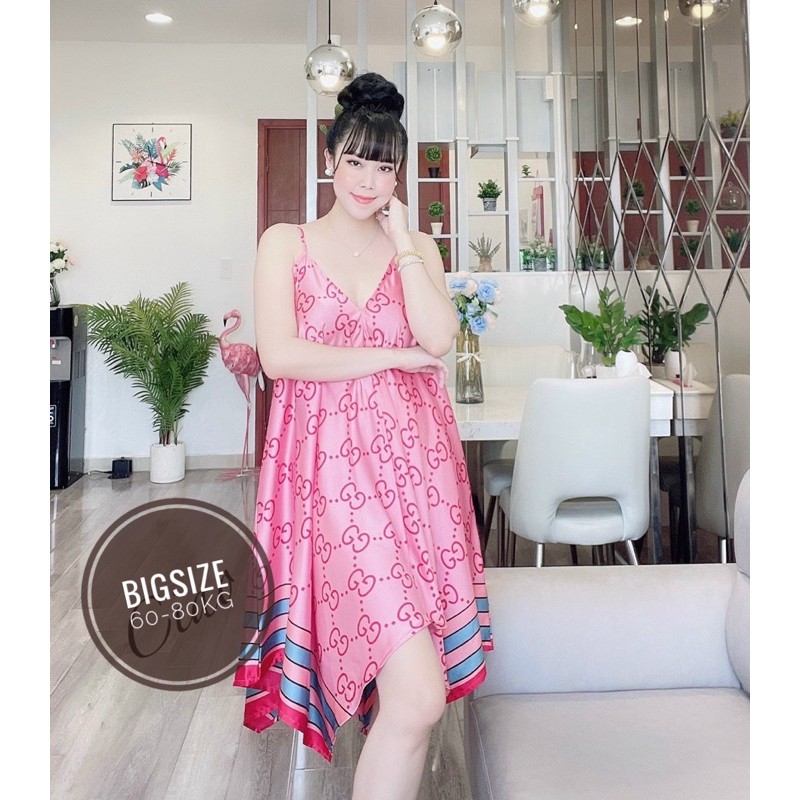 68_80kg Đầm ngủ hai dây bigsize | BigBuy360 - bigbuy360.vn
