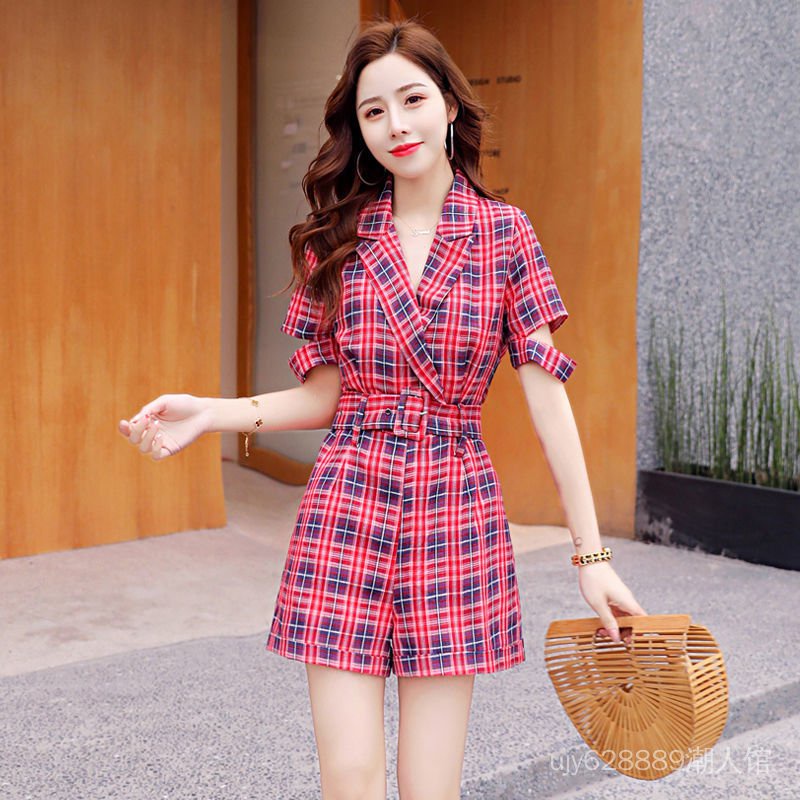 Áo Liền Quần Ngắn Dáng Ôm Eo Cao Dễ Phối Đồ Thời Trang Xuân Hè 2021 Dành Cho Nữ