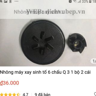 Nhông máy quay sinh tố 6 chấu Q3 - 1 bộ gồm 2 cái