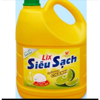 Nước Rửa Chén LIX 3.6 KG Siêu Sạch Hương Chanh