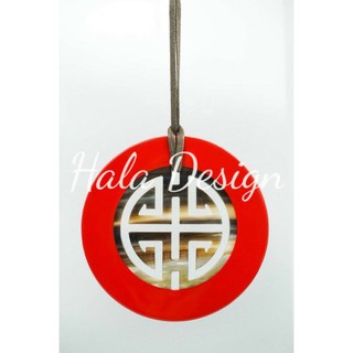 Mặt vòng sừng sơn mài chữ Thọ, Dây chuyền chữ Thọ, Mặt vòng sừng, Trang sức mỹ nghệ