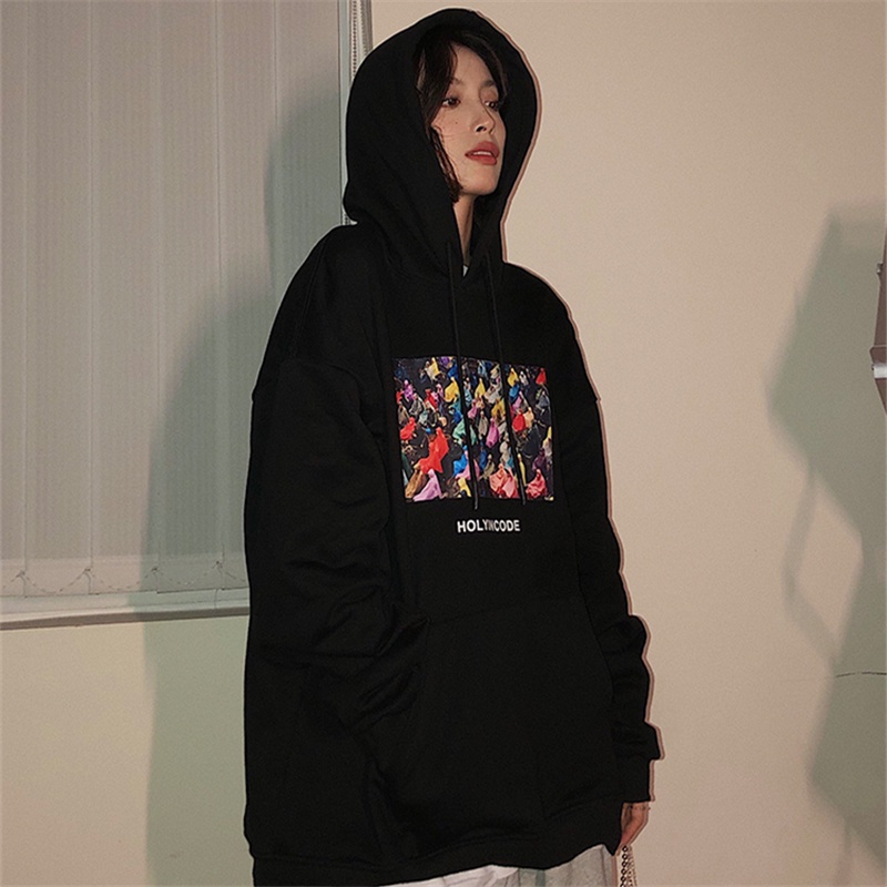 NRVP Áo Hoodie Dáng Rộng Thời Trang Hàn Quốc 2022 Dành Cho Nữ