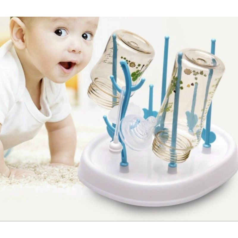 Khay/Giá úp bình sữa cho bé 7 thanh
