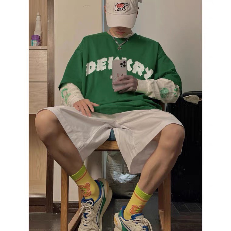 Áo Thun Xanh Lá Nam Nữ Ulzzang Unisex DEKKRY Hàn Quốc Form Rộng Kenstore