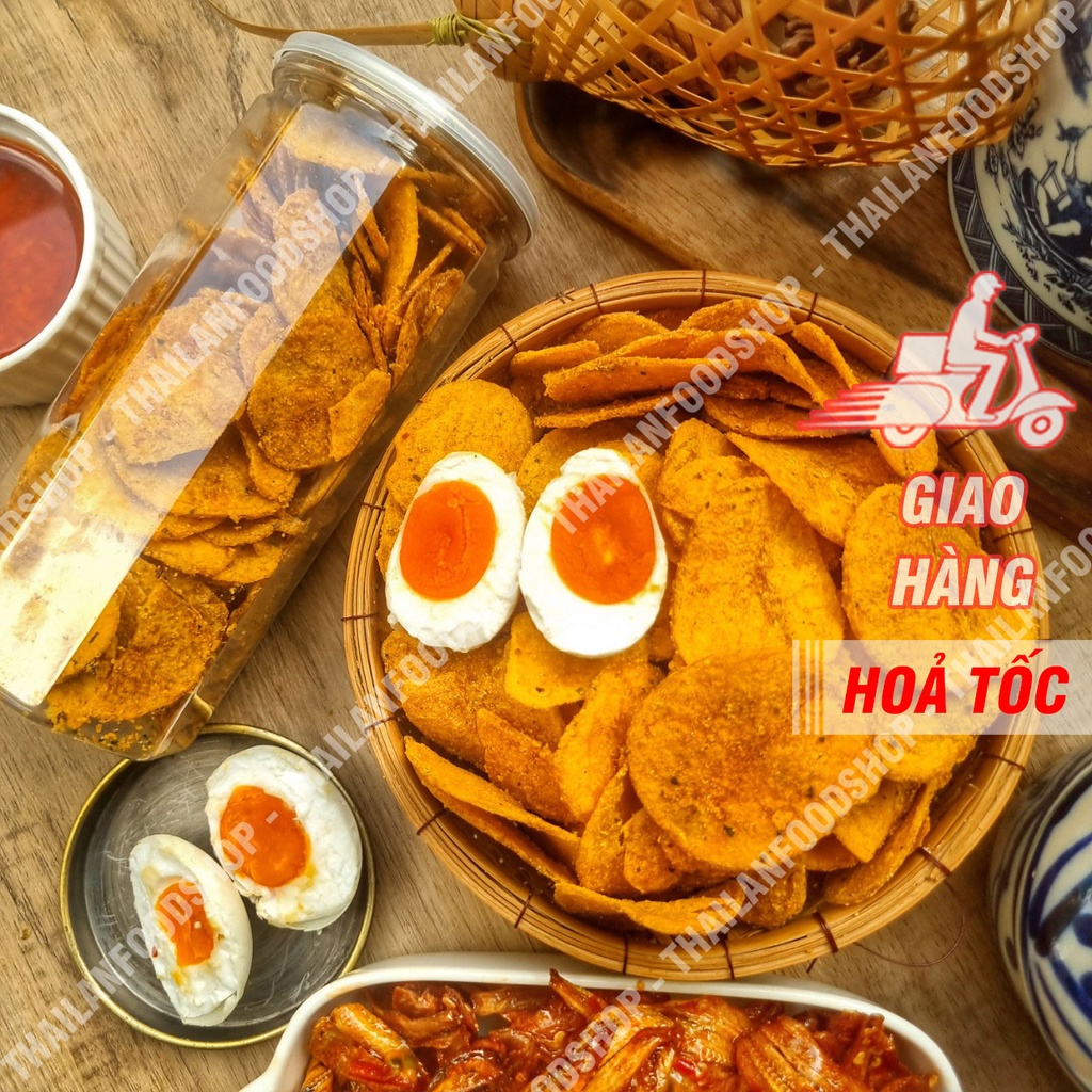 Khoai Tây Lát Lắc Trứng Muối - Lon 200gr