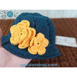 Giày nón len handmade cho bé gái 0-12 tháng