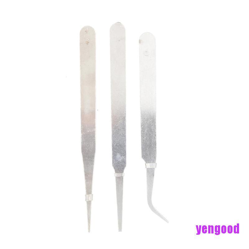 Bộ 3 Dụng Cụ Sửa Chữa Điện Tử Bằng Thép Không Gỉ Độ Chính Xác Cao DIY