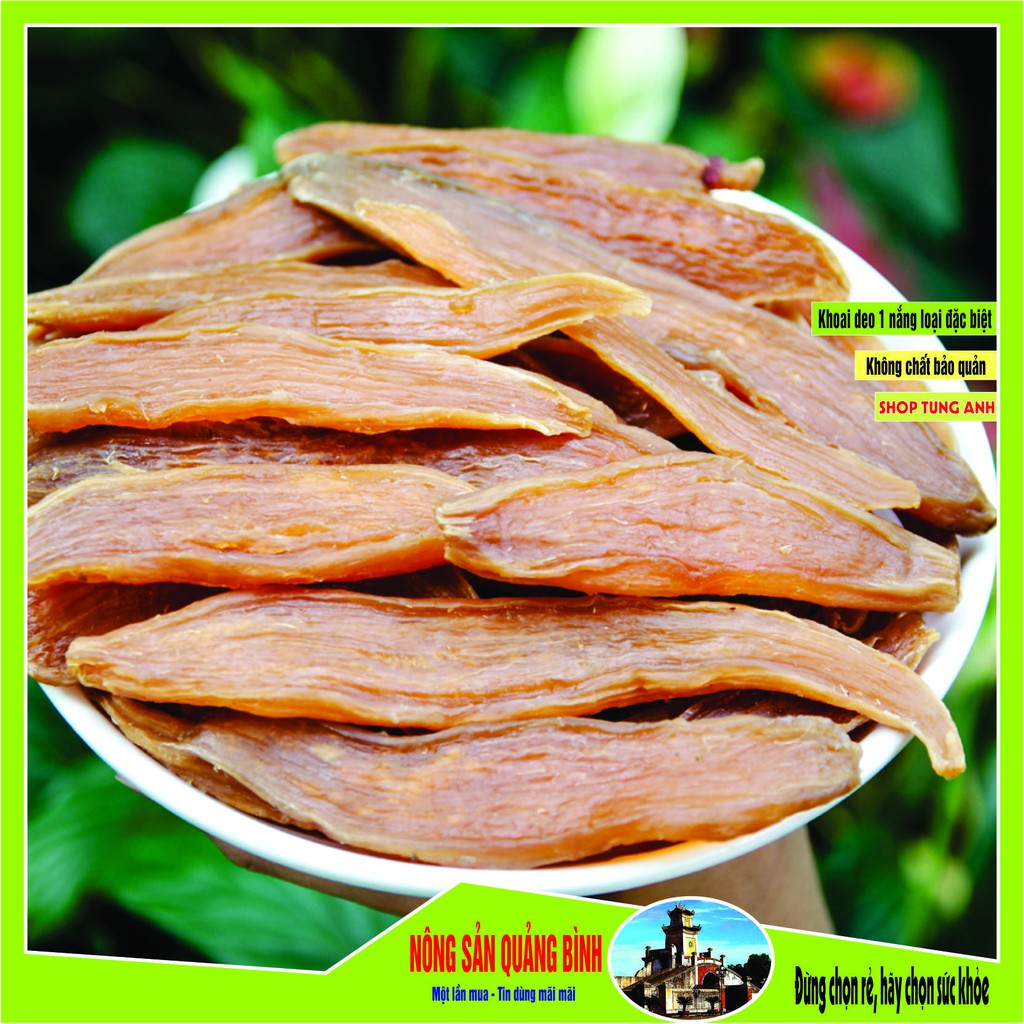 Khoai deo đặc sản Quảng Bình (Dẻo, thơm, không chất bảo quản) 02kg