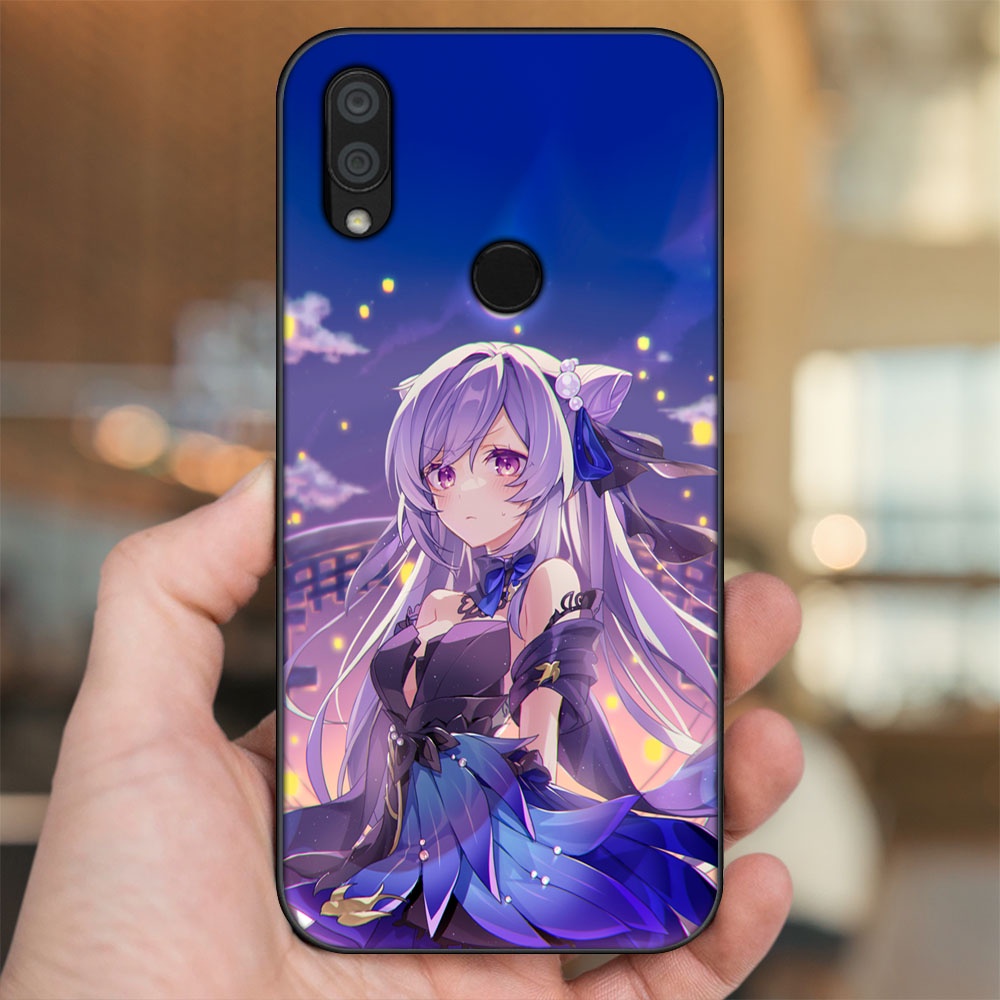 Ốp lưng Xiaomi Redmi 7 viền đen in hình Keqing Genshin Impact