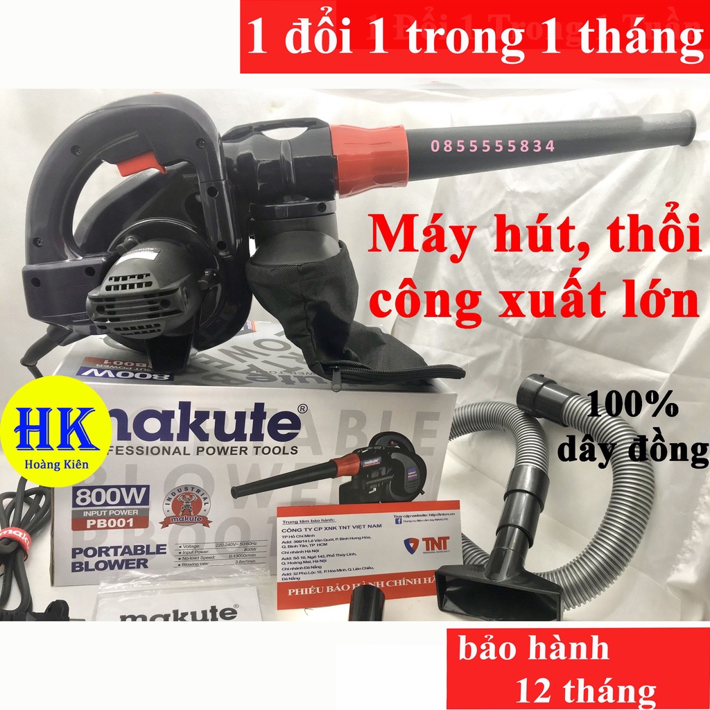 máy hút thổi bụi MAKUTE 2 chức năng loại lớn PB001