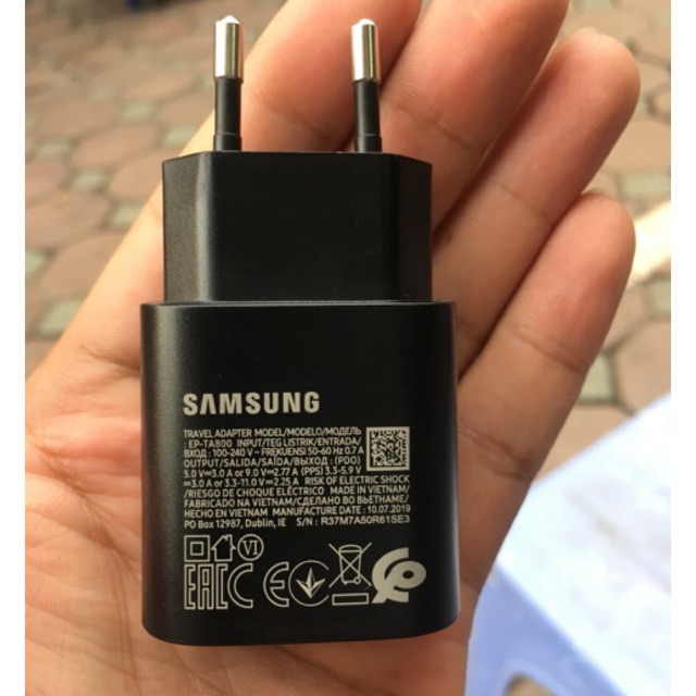 Củ sạc nhanh Samsung 25w Chính Hãng chính hãng