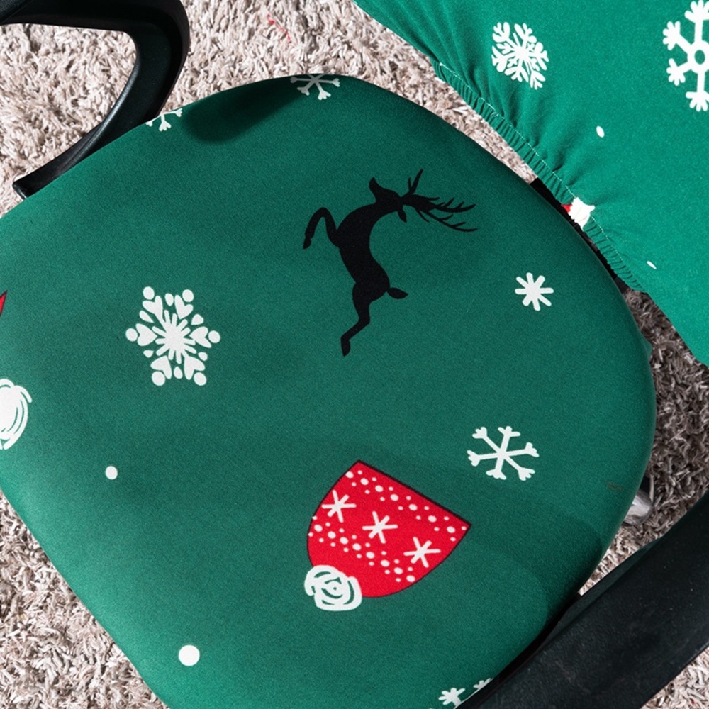 Bộ 2 miếng bọc lưng và mặt ghế chất vải spandex co giãn chống bám bẩn cho ghế văn phòng/ ghế ngồi máy tính ở nhà