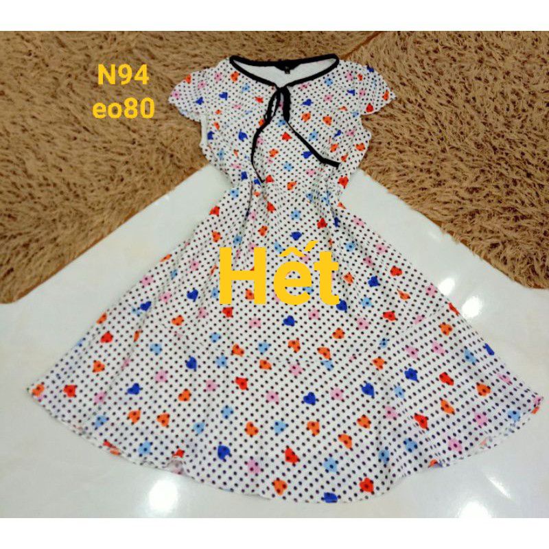 Đầm voan 2 lớp chấm bi Kuotai