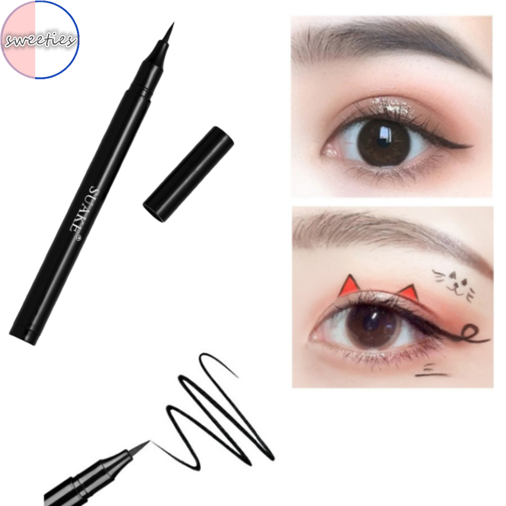 [sweet]woman waterproof long-lasting Non-blooming Black Eyeliner Pencil  Cosmetic Beauty tools