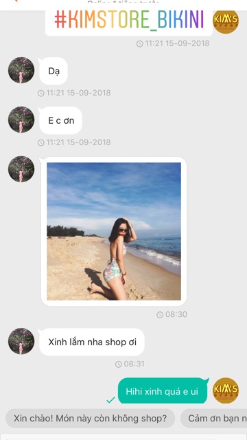 Kimstore_bikini : Đồ bơi 1 mảnh (kèm video và ảnh thật)