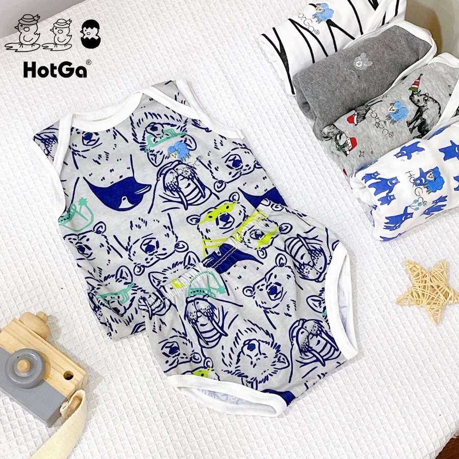 Bộ quần áo sơ sinh bé trai Hotga , được chọn mẫu