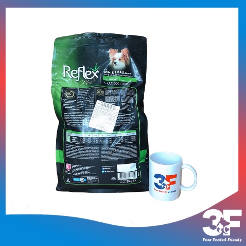 Thức Ăn Hạt Chó Reflex Plus Mini &amp; Breeds Vị Gà Cho Chó Con Và Chó Nhỏ Bao 3Kg