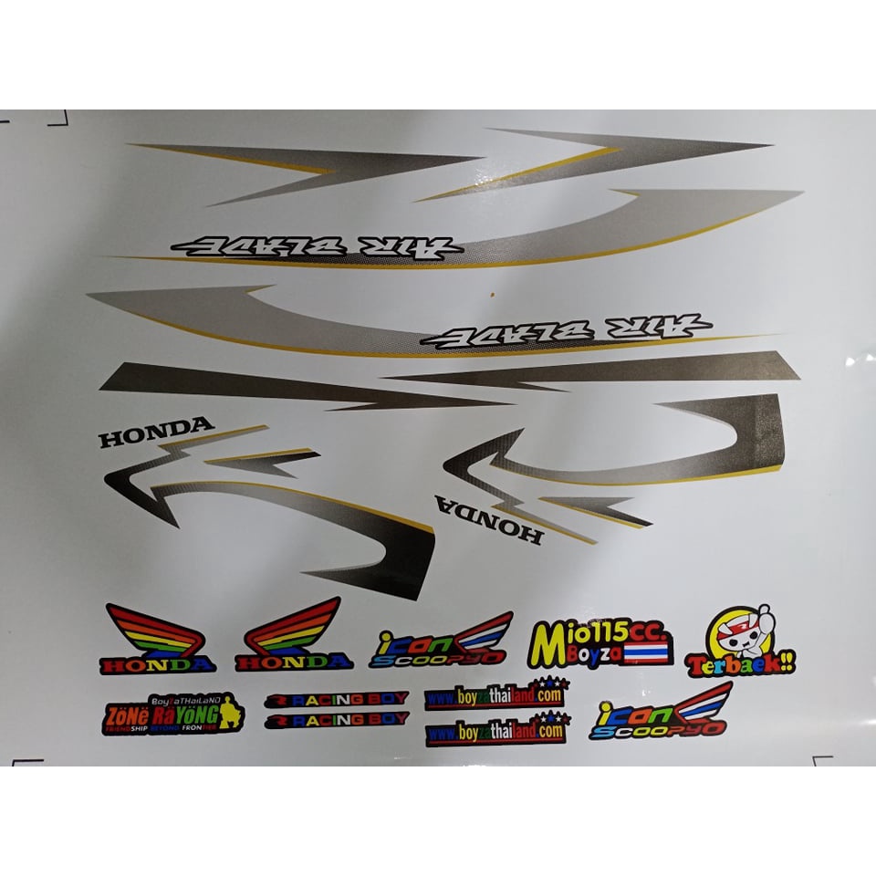 Tem rời AB 2009 dán xe trắng