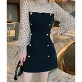 ĐẦM VOAN PHỐI REN CHẤM BI CAO CẤP