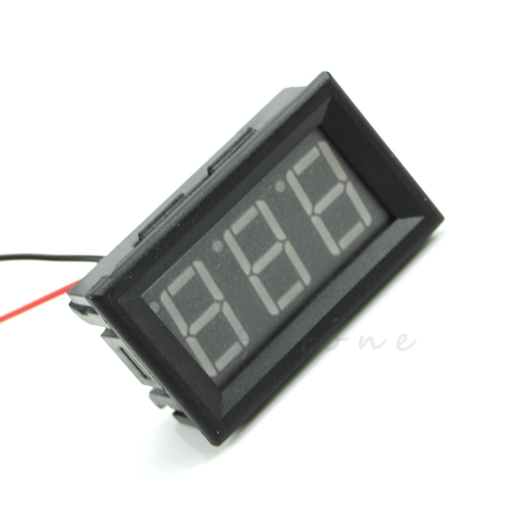 Vôn Kế Màn Hình LED 3 Chữ Số 2 Dây DC 5-120V