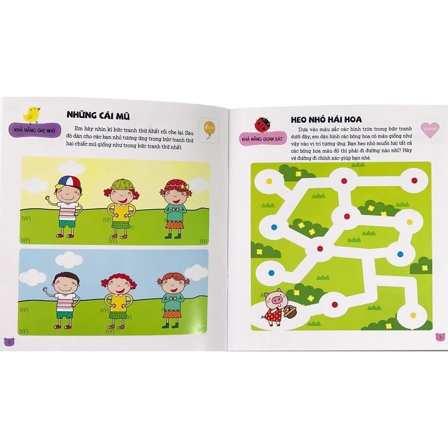 Sách thiếu nhi - STICKER Phát Triển Chỉ Số Thông Minh IQ (Cho trẻ từ 2-6 tuổi)