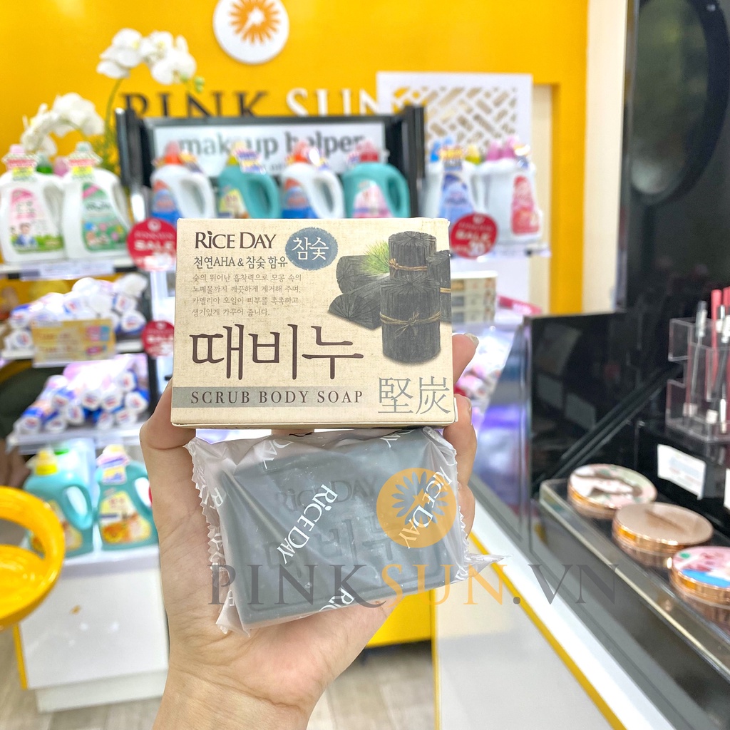 Xà Bông Lion Dưỡng Da Hữu Cơ Hàn Quốc Tẩy Da Chết Giúp Da Trắng Sáng 100g