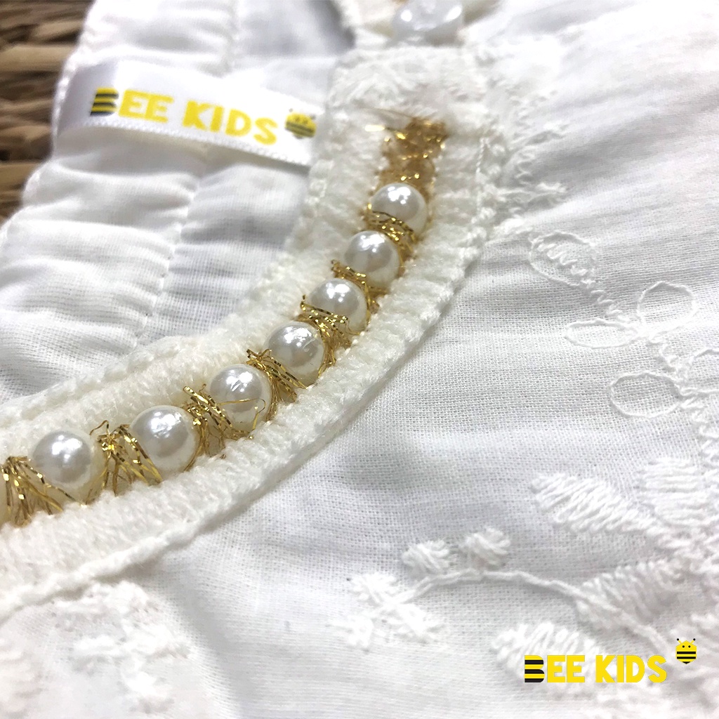 Váy trắng thu đông cho bé gái từ 2-8 tuổi BeeKids Thiết kế công chúa 7AC01501DT