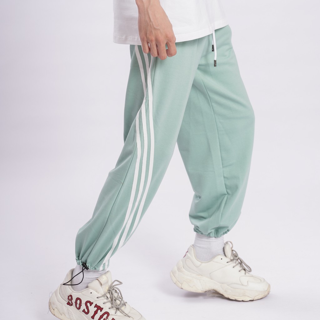 Quần jogger SỌC CHÉO thể thao unisex N7 4 màu phong cách nam nữ nỉ cao cấp da cá bó chun bigsize thu đông basic pants | WebRaoVat - webraovat.net.vn