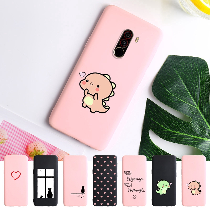 Ốp Điện Thoại Silicon Dẻo Màu Trơn Cho Xiaomi Pocophone F1 Xiaomi Poco F1 6.18 Inch