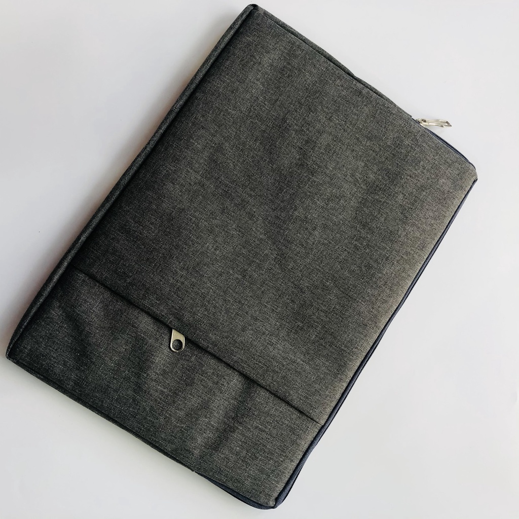 Túi chống xốc dùng cho laptop 14'' và 15,6" màu ghi, dầy - bền - đẹp