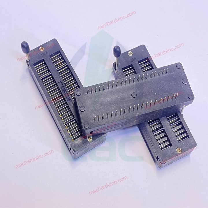 Socket khóa IC Cắm 40 chân xuyên lỗ màu đen AVR ARM PIC Socket 40P