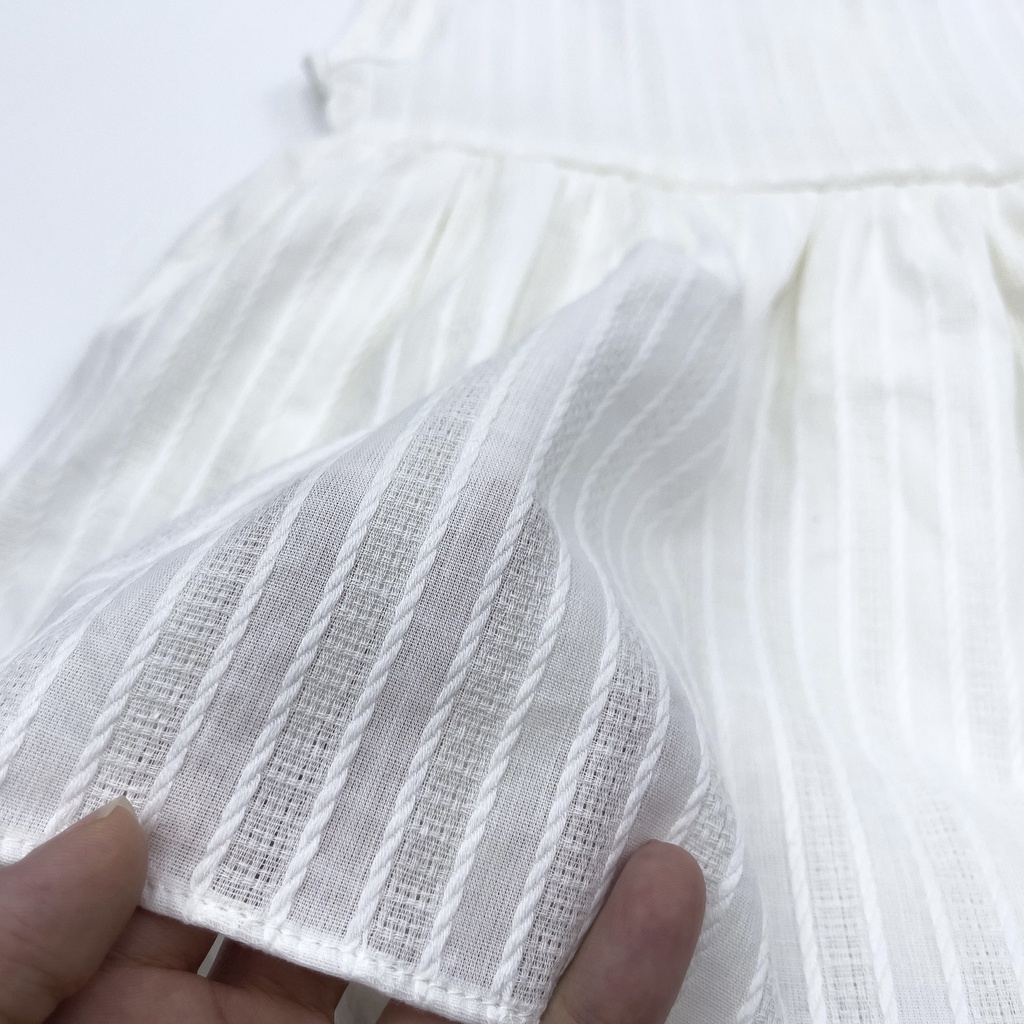 Váy body em bé gái sơ sinh Nina Kids Boutique Bộ đầy tháng sơ sinh bé gái Đồ hè cho bé Size 0m 24m Kèm Turban nơ